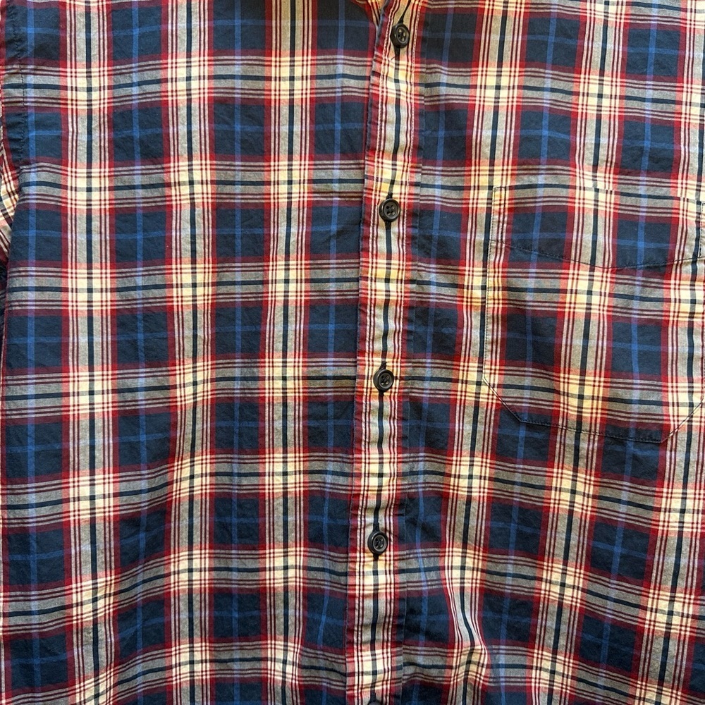 Button Down Shirt Blue and Red - Picture 2 of 3